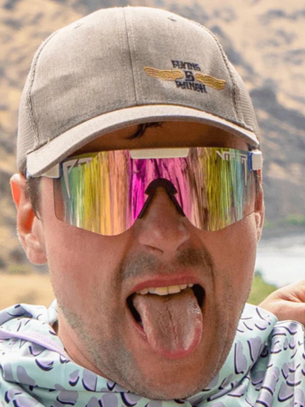 *SOLD* Pit Viper Miami Nights 2000 White Frame Rainbow Photochromatic Sunglasses - Picture 4 of 15